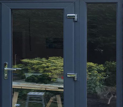 uPVC & Aluminium double glazed front & back door Frontline windows